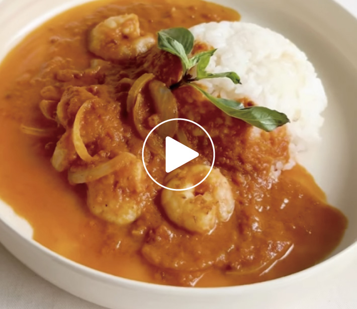 えびとココナッツミルクのトマトカレー